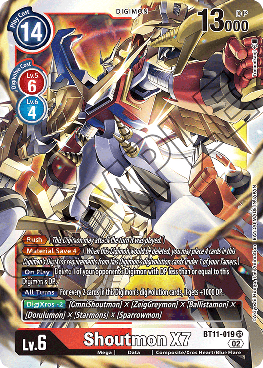 Shoutmon X7 (BT11-019) Super Rare