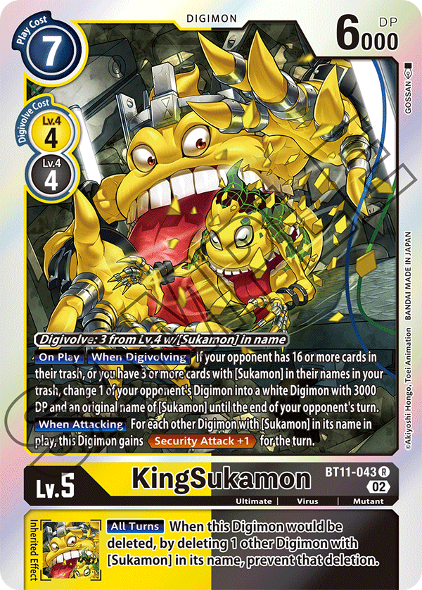 KingSukamon (BT11-043) Rare