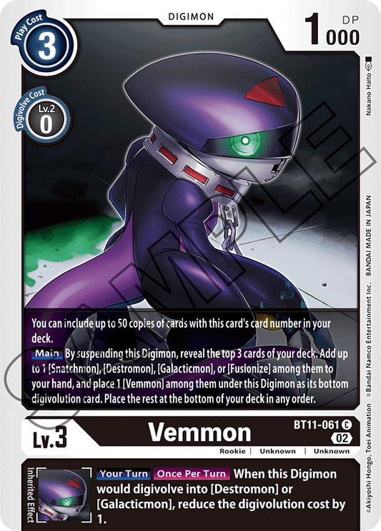 Foil Vemmon (BT11-061) Common