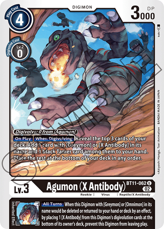 Foil Agumon (X Antibody) (BT11-062) Uncommon