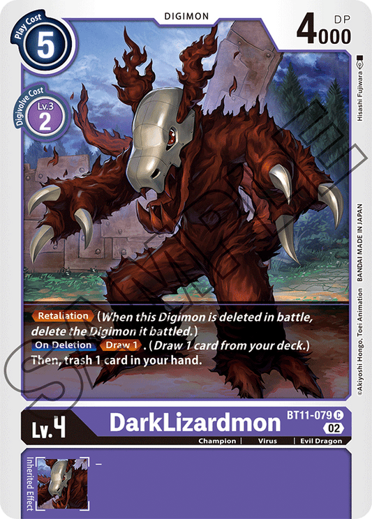 DarkLizardmon (BT11-079) Common