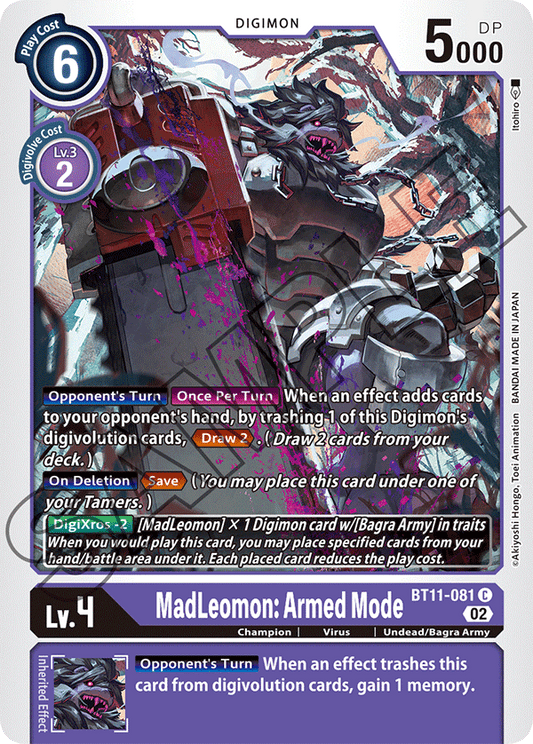 MadLeomon: Armed Mode (BT11-081) Common