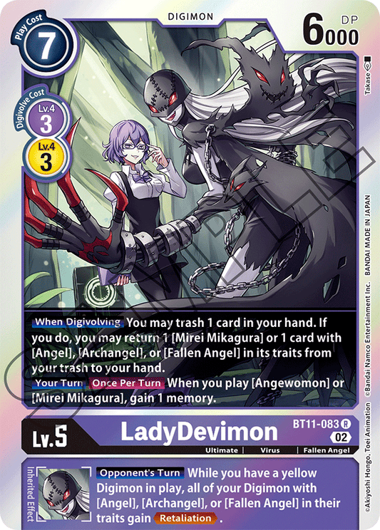 LadyDevimon (BT11-083) Rare