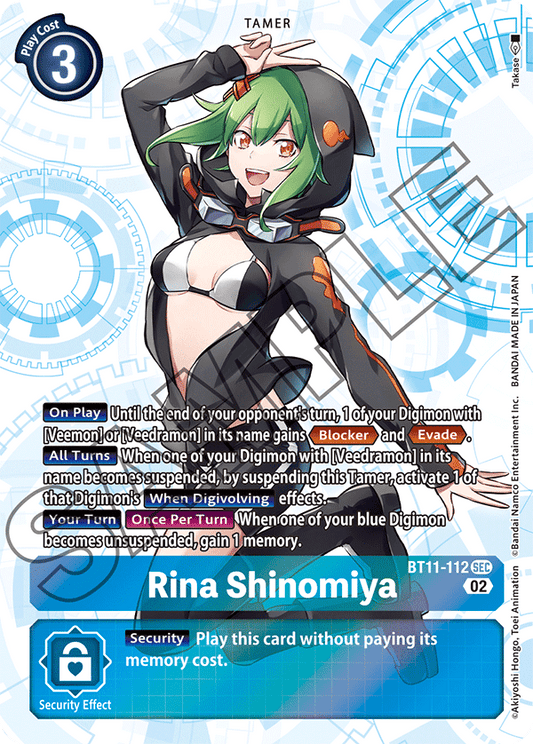 Rina Shinomiya (BT11-112) Secret Rare