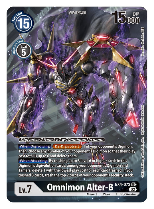 Omnimon Alter-B (EX4-073) Alternative Art