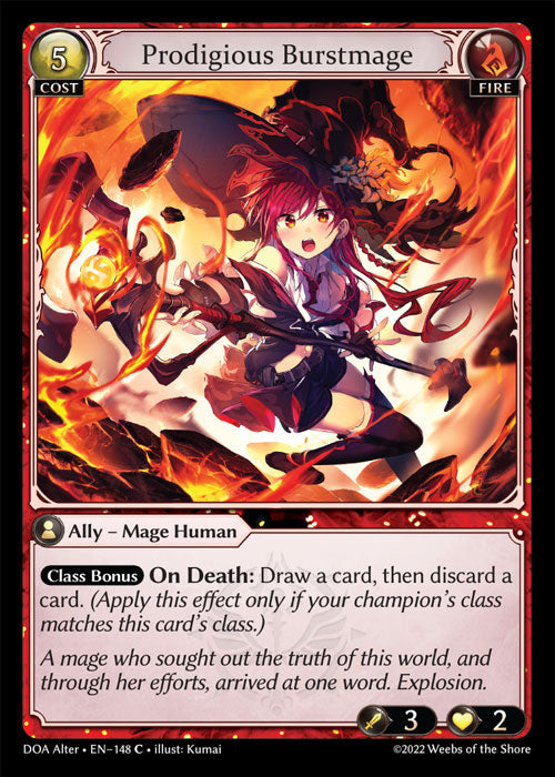 Doa Alter EN-148 Foil Prodigious Burstmage