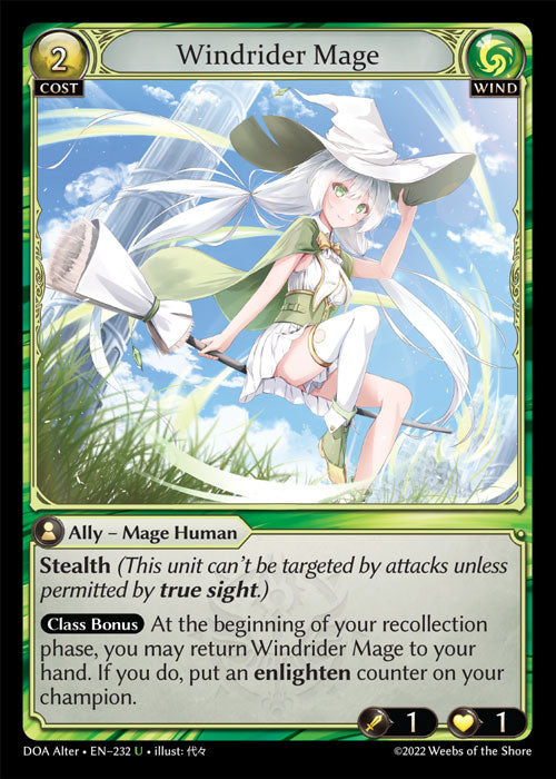 Doa Alter EN-232 Foil Windrider Mage